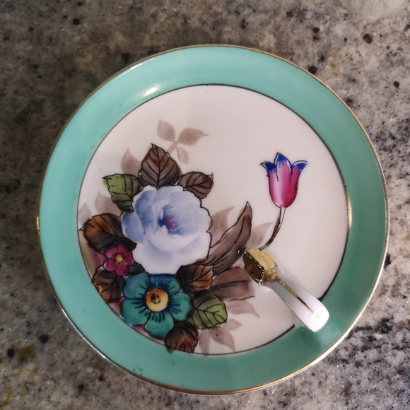 3 for$15 Vintage Noritake 5.5" Handed Painted Nappy Plate With One Handle Japan - Picture 2 of 6